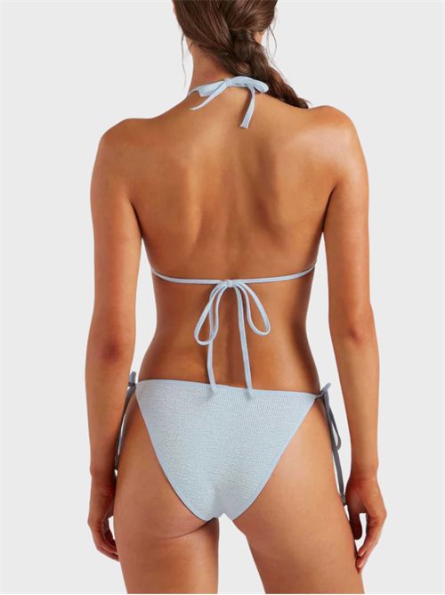 Gina triangle bikini with beads and adjustable ties HUNZA G | GINA29
